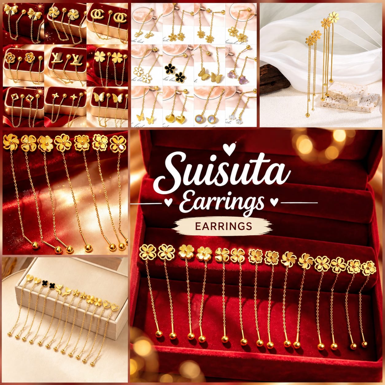 STAINLESS STEEL SUISUTA EARRINGS